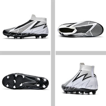 Футболни обувки Мъжки дишащи футболни обувки Мъжки спортове на закрито на открито Детски футболни обувки Дълги шипове Тренировъчни обувки Момчета