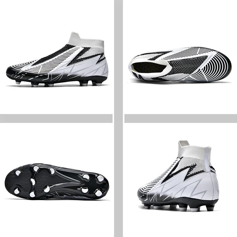 Jalgpallisaapad Meeste Hingavad jalgpallijalatsid Meeste Siseväljak Sport Laste Jalgpallijalatsid Pikad naelad Treeningjalatsid Poistele