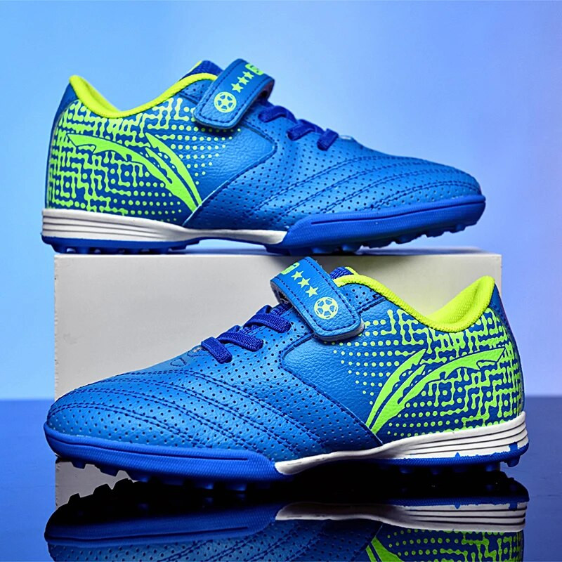 Lastejalgpallijalatsid Turf Training Jalgpallijalatsid Tasuta kohaletoimetamine Jalgpallitennise sisejalgpalli saapad poistele