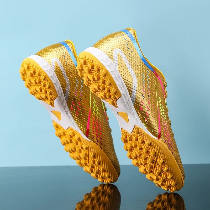 Jalgpallijalatsid meestele Kuldsed Originaalsed Professionaalsed Meeste Jalgpallisaapad Poistele Lastele Treeningvõistlused Välistossud Sport Tasuta kohaletoimetamine