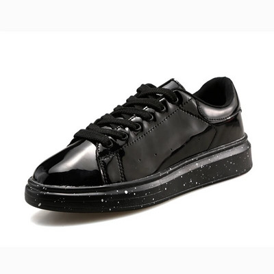 2023 Pantofi negri ocazional pentru bărbați din piele PU Încălțăminte de tenis de calitate în aer liber, moale, plimbări, pantofi de modă pentru bărbați, Zapatillas Hombre