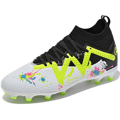 Noorte jalgpallisaapad, libisemiskindel TF/FG välistald täiskasvanutele, unisex jalgpallijalatsid, õhku hingavad tossud