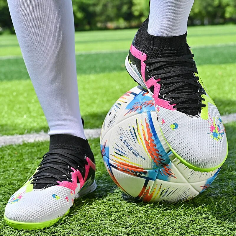 Noorte jalgpallisaapad, libisemiskindel TF/FG välistald täiskasvanutele, unisex jalgpallijalatsid, õhku hingavad tossud