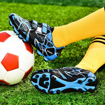 Детски футболни обувки с дълги шипове, нехлъзгащи се обувки за футзал, момчета, момичета, маратонки AG TF футболни бутли, обувки за тренировка, размер 28-38