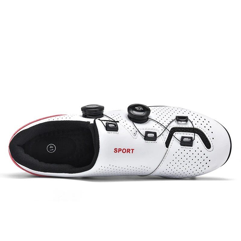 Valged Cleat Kingad Meeste Jalgrattajalatsid Lamedad pedaalijalatsid Jalgrattajalatsid Jalgrattasõidutossud Mtb Välispordijalatsid Speed Non Locking