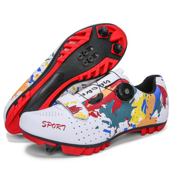 Велосипедни обувки MTB Мъжки SPD Road Dirt Bike Shoes Route Cleat Flat Sneaker Racing Women Bicycle Mountain Biking Shoes