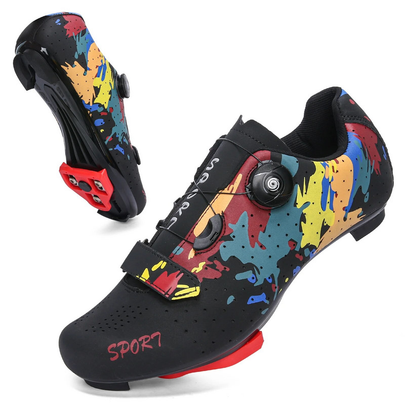 Jalgrattajalatsid MTB Meeste SPD Road Dirt Bike Shoes Route Cleat Flat Sneaker Racing Naiste Jalgratta mägirattajalatsid