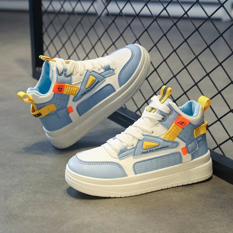 Pánske skateboardové topánky, vysoko kvalitné, nové, vysoké, trendy, všestranné, ležérne, pre rodičov a deti, outdoorové, turistické topánky