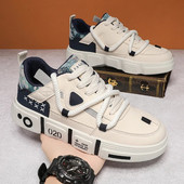 2024 m. Nauji vyriški laisvalaikio batai Dizainerio originalūs aukščiausios klasės madingi vulkanizuoti batai Studentams atsparūs neslystantys sportbačiai