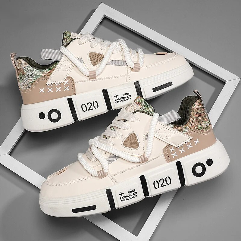 2024 m. Nauji vyriški laisvalaikio batai Dizainerio originalūs aukščiausios klasės madingi vulkanizuoti batai Studentams atsparūs neslystantys sportbačiai