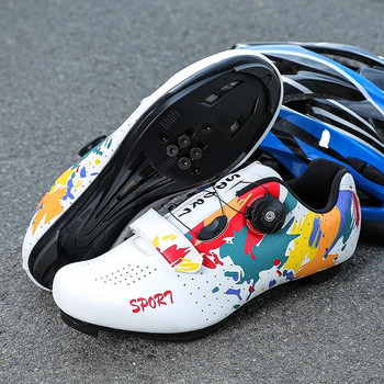 Επαγγελματικά παπούτσια ποδηλασίας MTB New Men SPD Road Dirt Bike Route Cleat Flat Sneaker Racing Γυναικεία ποδήλατα Παπούτσια ποδηλασίας βουνού