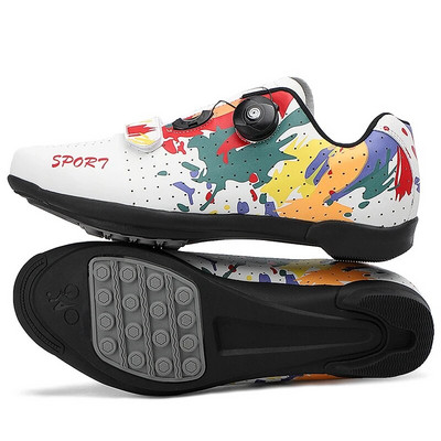 Professionaalsed rattasõidu MTB jalatsid Uued meeste SPD Road Dirt Bike Route Cleat Flat Sneaker Racing naiste jalgratta mägirattajalatsid