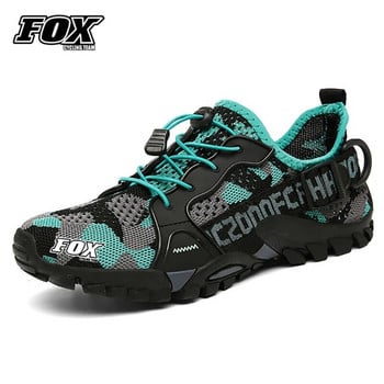 FOX Cycling Team Ποδηλατικά παπούτσια αναπνεύσιμα MTB Downhill Sneakers Καλοκαιρινό ανδρικό ποδήλατο δρόμου Αντιολισθητικά παπούτσια Scarpe Uomo Sportive