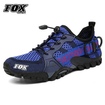 FOX Cycling Team Ποδηλατικά παπούτσια αναπνεύσιμα MTB Downhill Sneakers Καλοκαιρινό ανδρικό ποδήλατο δρόμου Αντιολισθητικά παπούτσια Scarpe Uomo Sportive