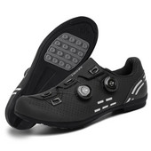Black Cleat Kingad Meeste Jalgrattajalatsid Lamedad pedaalijalatsid Jalgrattajalatsid Jalgrattasõidutossud Mtb Välispordijalatsid Speed Non Locking