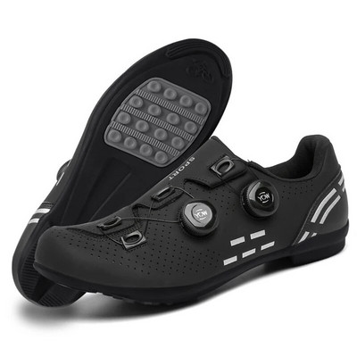 Black Cleat Kingad Meeste Jalgrattajalatsid Lamedad pedaalijalatsid Jalgrattajalatsid Jalgrattasõidutossud Mtb Välispordijalatsid Speed Non Locking