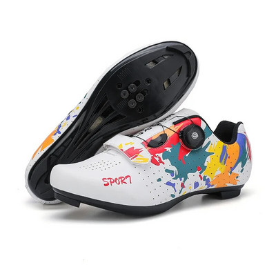 2023 Нови колоездене MTB обувки Мъжки спортни обувки Route Cleat Road Bike Speed Flat Sneaker Racing Women Bicycle Mountain Spd Biking Footwear