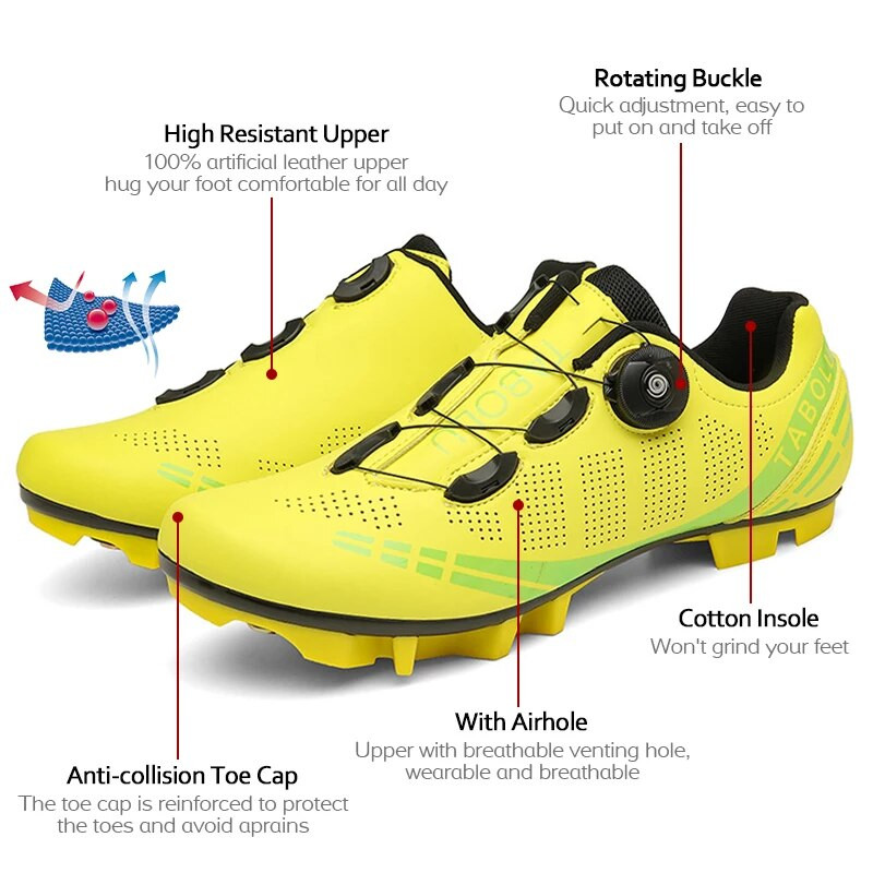 Meeste MTB iselukustuvad kiirjalgrattatossud Spd Jalgrattajalatsid Võidusõidujalatsid Klambrid Naiste mägirattasõidujalatsid