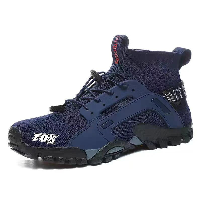 Cyklistické topánky na horský bicykel Zapatillas Ciclismo Ruta Fox Cycling Team Flat Pedal Protišmykové motocyklové topánky Cyklistické tenisky MTB topánky