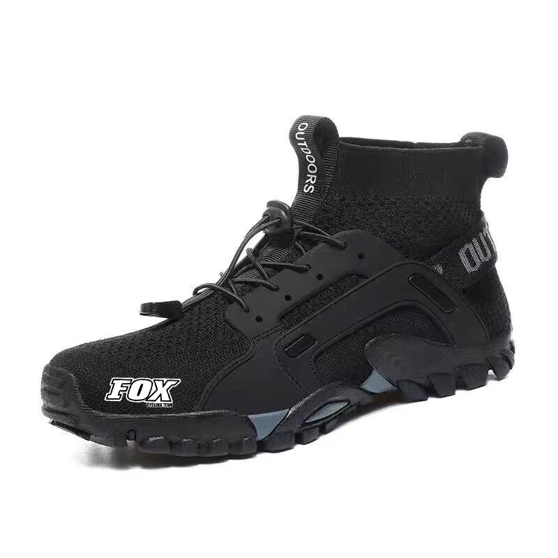 Cyklistické topánky na horský bicykel Zapatillas Ciclismo Ruta Fox Cycling Team Flat Pedal Protišmykové motocyklové topánky Cyklistické tenisky MTB topánky