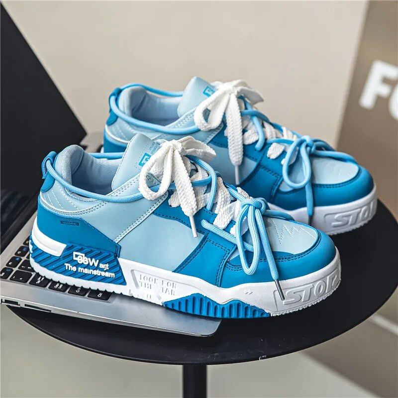 Karštas išpardavimas Trend Purpuriniai sportbačiai Vyriški riedlenčių batai 2023 m. dizainerių suvarstomi sportbačiai vyrams su platforma tenis masculino