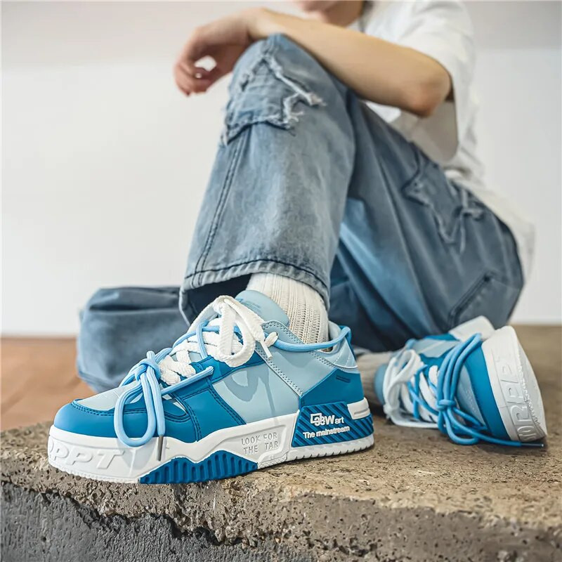 Karštas išpardavimas Trend Purpuriniai sportbačiai Vyriški riedlenčių batai 2023 m. dizainerių suvarstomi sportbačiai vyrams su platforma tenis masculino