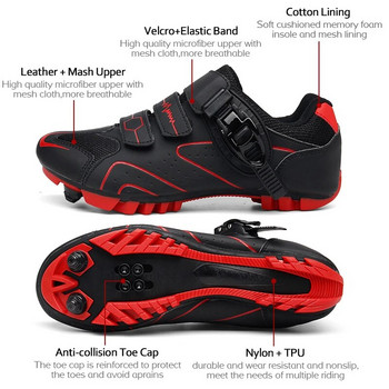 Mtb Ανδρικά Ποδηλατικά Παπούτσια Ποδήλατο Speed Sneakers Ανδρικά Μπότες ποδηλάτου δρόμου Πεντάλ Γυναικεία ποδηλασία βουνού Sapatilha Tenis De Ciclismo