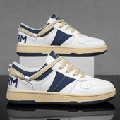 Pantofi de skateboarding pentru bărbați de marcă, de înaltă calitate, cu talpă groasă, pantofi din piele plat, pantofi sport pentru bărbați, pantofi pentru bărbați
