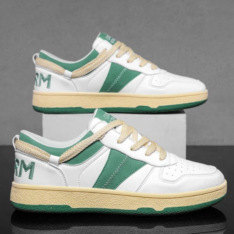 Prekės ženklo Vyriški batai riedlenčių sportui Aukštos kokybės odiniai sportbačiai su storu padu Vyriški sportiniai batai Zapatillas Hombre Vyriški batai