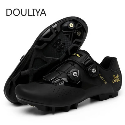 DOULIYA rattasõidu MTB jalatsid Meeste Road Cleat Route Bike Speed Flat Sneaker Racing Sport Jalgrattad Mountain SPD Jalgrattasõit Naiste jalatsid
