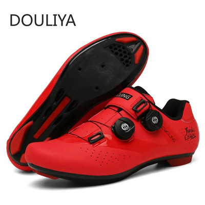 DOULIYA rattasõidu MTB jalatsid Meeste Road Cleat Route Bike Speed Flat Sneaker Racing Sport Jalgrattad Mountain SPD Jalgrattasõit Naiste jalatsid