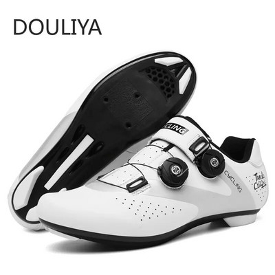 DOULIYA rattasõidu MTB jalatsid Meeste Road Cleat Route Bike Speed Flat Sneaker Racing Sport Jalgrattad Mountain SPD Jalgrattasõit Naiste jalatsid