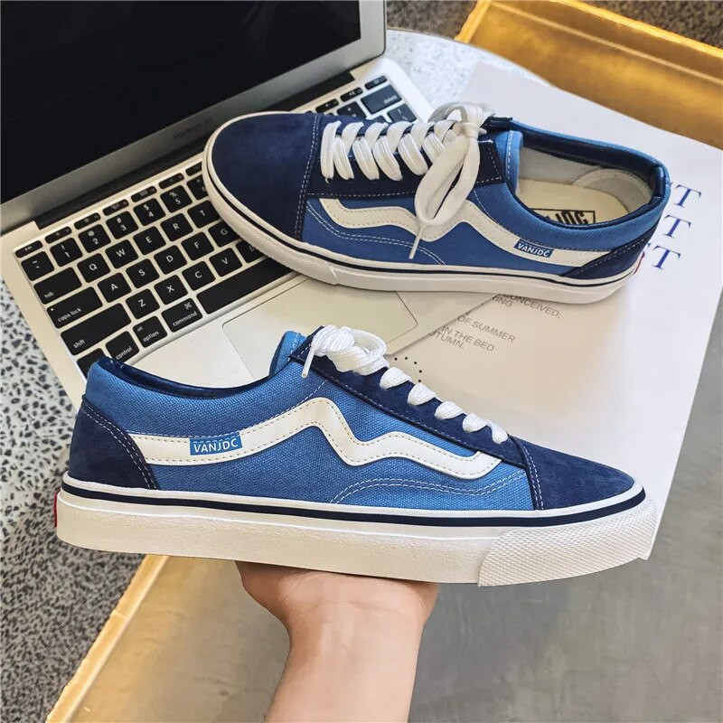 Pavasario naujos mados vyriški riedlenčių batai Žemai kvėpuojantys drobiniai sportbačiai, vyriški suvarstomi neslystantys prekės ženklo sportbačiai Zapatillas De Skate