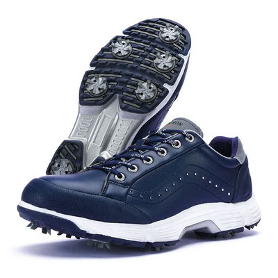 Нови мъжки обувки за голф Водоустойчиви маратонки за голф Мъжки обувки с шипове за голф на открито Голям размер 7-14 Маратонки за джогинг Мъжки