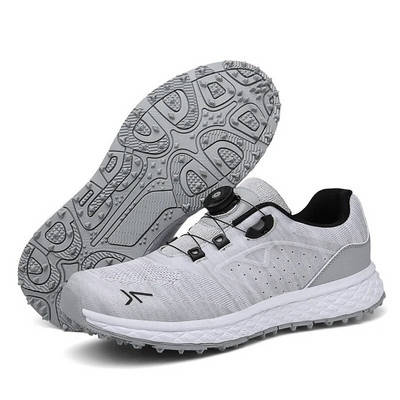 Pantofi de golf pentru bărbați, pantofi de golf ușori, respirabili, de lux, sporturi în aer liber, mers, pantofi de golf, pentru bărbați, încălțăminte atletică anti-alunecare