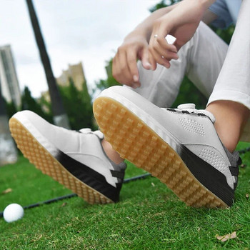 Обувки за голф Мъжки водоустойчиви спортни маратонки за голф Дамски голф Неплъзгащи се обувки за голф На открито Удобни обувки за ходене Дишащи