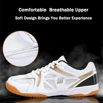 2024 m. Nauji vyriški profesionalūs stalo teniso bateliai vaikams, lengvi badmintono sportbačiai, neslystantys tinklinio sportbačiai