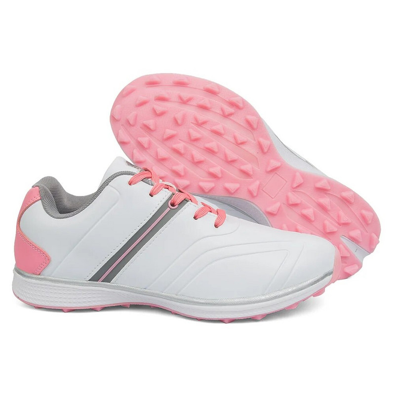 Moteriški, atsparūs vandeniui golfo batai, profesionalūs lengvi golfo žaidėjų avalynė Lauko golfo sportiniai treniruokliai sportiniai sportbačiai