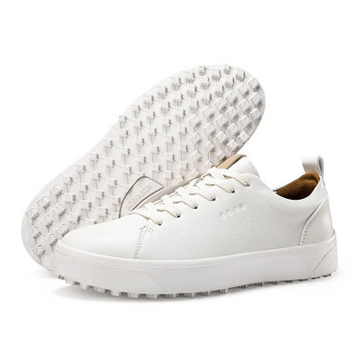 Pantofi de golf profesioniști pentru bărbați și femei, pantofi de exterior din piele, pentru bărbați și femei, jucători de golf, negru maro, modă moale