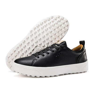 Pantofi de golf profesioniști pentru bărbați și femei, pantofi de exterior din piele, pentru bărbați și femei, jucători de golf, negru maro, modă moale