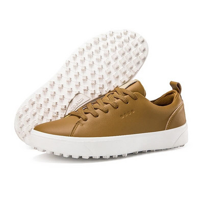 Pantofi de golf profesioniști pentru bărbați și femei, pantofi de exterior din piele, pentru bărbați și femei, jucători de golf, negru maro, modă moale