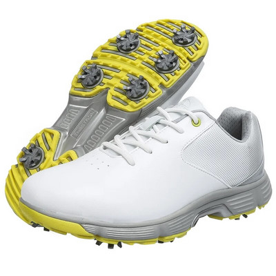 Pantofi de golf cu vârfuri noi, bărbați, mărime mare, 39-48, pantofi de golf impermeabili, încălțăminte de lux pentru mers în aer liber, pantofi de mers anti-alunecare