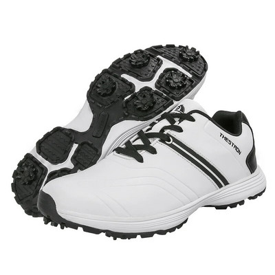 Pantofi de golf cu vârfuri noi, bărbați, mărime mare, 39-48, pantofi de golf impermeabili, încălțăminte de lux pentru mers în aer liber, pantofi de mers anti-alunecare