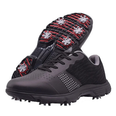 Pantofi de golf cu vârfuri noi, bărbați, mărime mare, 39-48, pantofi de golf impermeabili, încălțăminte de lux pentru mers în aer liber, pantofi de mers anti-alunecare
