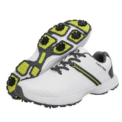 Pantofi de golf cu vârfuri noi, bărbați, mărime mare, 39-48, pantofi de golf impermeabili, încălțăminte de lux pentru mers în aer liber, pantofi de mers anti-alunecare