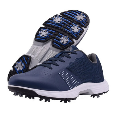 Pantofi de golf cu vârfuri noi, bărbați, mărime mare, 39-48, pantofi de golf impermeabili, încălțăminte de lux pentru mers în aer liber, pantofi de mers anti-alunecare