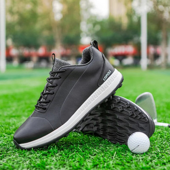 2023 Удобни обувки за голф Мъжки голям размер 39-48 Професионални маратонки за голф без шипове Неплъзгащи се водоустойчиви обувки за ходене на голфър