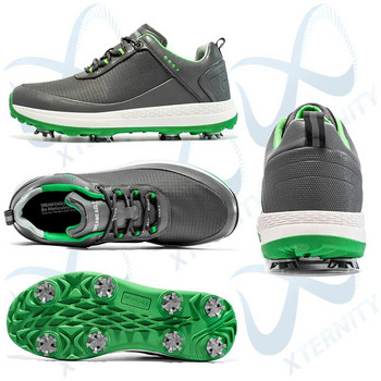 Мъжки обувки за голф голям размер 39-49 Шипове Професионални нехлъзгащи се маратонки за открито Удобни водоустойчиви луксозни обувки за ходене