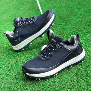 Ανδρικά παπούτσια γκολφ μεγάλου μεγέθους 39-49 Spikes Επαγγελματικά αντιολισθητικά αθλητικά παπούτσια για εξωτερικούς χώρους Άνετα αδιάβροχα πολυτελή παπούτσια για περπάτημα