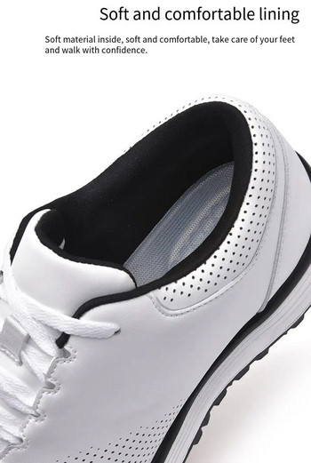 Fashion Golf Shoes Ανδρικά Αδιάβροχα και Αναπνεύσιμα Παπούτσια γκολφ Μεγάλα Μεγέθη 36-48